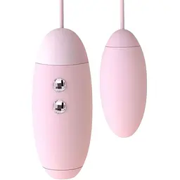 Вакуумний стимулятор з віброяйцем 2 в 1 KissToy Miss VV Pink