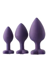 Набір анальних пробок Dream Toys Flirts Purple - мініатюра 3
