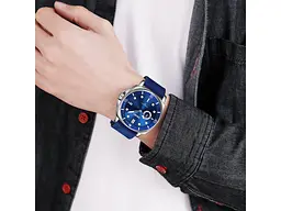 Чоловічий наручний годинник 9328BU Blue Skmei acs0030906 - мініатюра 4