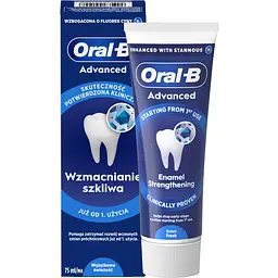 Зубна паста Oral-B Advanced Зміцнення Емалі Вийняткова Свіжість 75 мл 