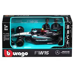Колекційна автомодель Mercedes-AMG F1 W15 Performance (2024) Bburago 18-38208, 1:43 масштаб - мініатюра 6