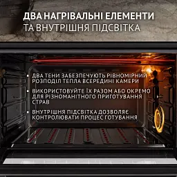 Електрична піч Perfelli SIERRA 48 BLACK - мініатюра 4