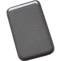 Гаманець iLera Apple NAPA Leather Wallet 1.0 with MagSafe Ionic Grey (iLNPW10IG) [104102] - мініатюра 3