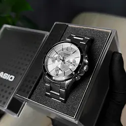 Чоловічий годинник Casio MTP-1374D-7A Сріблястий ( AT1141-0255 ) - мініатюра 7