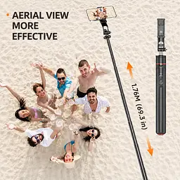 Монопод-штатив TT03 Selfie Stick 1760 мм з Bluetooth-пультом - мініатюра 5