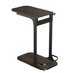 Приставний столик OfficePro Dark Wood Black із тримачем для гарнітури (SD137DW) - мініатюра 4