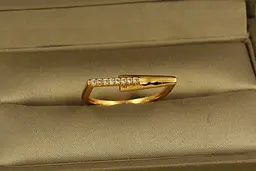 Кільце Xuping Jewelry квадратне нахил р 17 золотисте