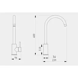Змішувач для умивальника DiiiB Stainless Steel Fauset DXA34003-1011 [134038] - мініатюра 3