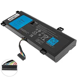Батарея для ноутбука Dell G05YJ (Alienware 14 M14x R3 R4) 11.1V 6400mAh 69Wh Чорний