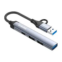 Концентратор ColorWay USB-A/USB-C 4-in-1 USB2.0х2/USB3.0/USB-C2.0 (CW-HUB06) - мініатюра 3