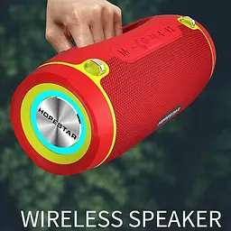 Колонка бездротова — акустика Hopestar H45 Party червона 2*5W - мініатюра 2