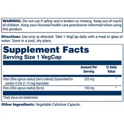 Вітекс священний Solaray Vitex Chaste Berry Extract 225 мг 60 вегетаріанських капсул (2023-10-4427) - мініатюра 2