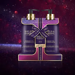 Подарунковий набір для догляду за руками Baylis & Harding Midnight Fig & Pomegranate: Рідке мило 300 мл + Лосьйон для рук та тіла 300 мл - мініатюра 3