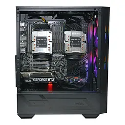 Двопроцесорна робоча станція Power Up #633 Intel Xeon Platinum 8270 x2/64 GB/SSD 1TB/GeForce RTX 5060Ti 16 Gb - мініатюра 2