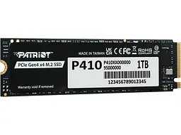 SSD-накопичувач Patriot P410 M.2 NVMe 1 TB (P410P1TBM28H) - мініатюра 2