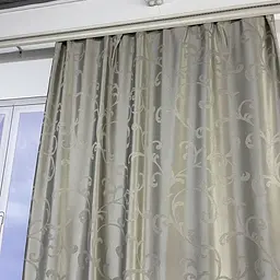 Жакардові штори темно-бежевого кольору з вензелем на тасьмі 2шт. 150х270 ALBO pbe0052394 - мініатюра 7