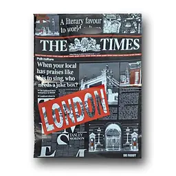Поліетиленовий пакет з вирізаною ручкою 42х52,5+3 «Нічний London» Леомі, 50 шт./уп. - мініатюра 2