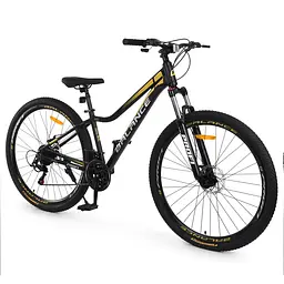 Велосипед PROFI BALANCE 29", алюмінієва рама 15", 21 швидкість, чорно-золотий (BL-2908)
