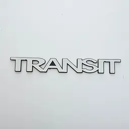 Емблема напис Transit скотч 285 x 38 мм 2000-2007