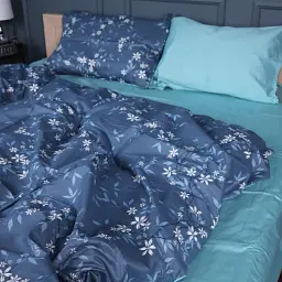 Простирадло MirSon Сатин 22-1383 Floral Greens 150х220 см (2200010471946) - мініатюра 2