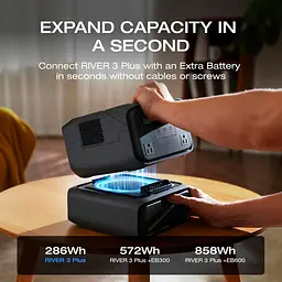 Зарядна станція EcoFlow RIVER 3 PLUS / 600 Вт / 286 Вт/ч / LiFePO4 (EFRIVER3Plus-EU-CBOX) EU - мініатюра 12