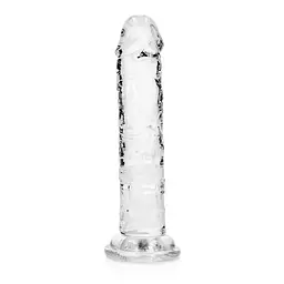 Фалоімітатор RealRock Crystal Clear Realistic Dildo 6'' 15.5 см прозорий - мініатюра 6