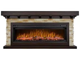 Камінокомплект ArtiFlame LUDWIG AF50 Махагон коричневий антік - мініатюра 2