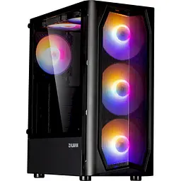 Корпус Zalman N4 (Rev.1), Black, Mid Tower, без БР, для ATX/Micro ATX/Mini ITX, 1xUSB 3.0/2xUSB 2.0, макс. CPU - 163 мм / VGA - 315 мм, 3x140 мм RGB / 3x120 мм RGB, бічна панель із загартованого скла - мініатюра 2