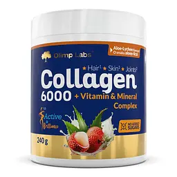 Колаген Collagen 6000 Active & Brilliance, 240 грам - Алое-лічі Olimp Sport Nutrition vit0004204
