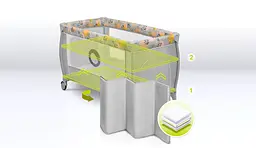 Манеж-ліжечко Lionelo Stefi Plus Pink Yellow (LO-STEFI PLUS PINK YELLOW) - мініатюра 5