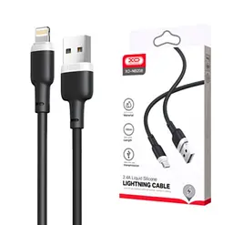 Кабель XO NB208 Liquid Silicone Data Lightning Cable Black