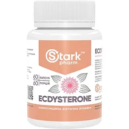 Адаптоген екдистерон Stark Pharm Stark Ecdysterone 400 мг 60 капсул (100-94-9023679-20) - мініатюра 2