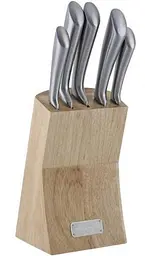 Набір ножів Perfection&Style 5 кухонних ножів та каучукова колода-підставка Kamille 9+12 см, 12+12,5 см, 16,5+13,5 см, 19,5+13,5 см, 19,5+13,5 см kuh0007510 - мініатюра 2