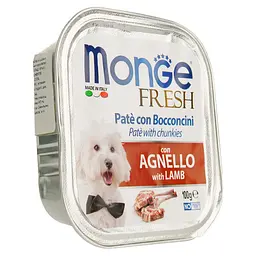 Вологий корм Monge Dog Fresh з ягням, 100 г - мініатюра 3