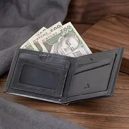 Чоловіче горизонтальне портмоне Tony Perotti з натуральної шкіри RFID захистом 3538+rfid nero (90371) Чорне - мініатюра 6