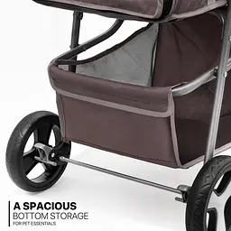 Коляска для котів та собак Bestopet Люпосанчик BS-RL-16 Brown - мініатюра 7