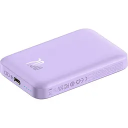 Зовнішній акумулятор Baseus Magnetic Bracket Mini 6000mAh 20W Purple (P10059002513-00) [141929] - мініатюра 5