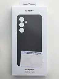 Оригінальний силіконовий чохол Samsung Silicone Case для Samsung Galaxy S24 FE Black (EF-PS721CBEGWW) - мініатюра 3