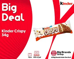 Шоколадні батончики Kinder Crispy 5 шт х 34 г - мініатюра 5