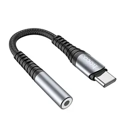 Аудіокабель HOCO LS33 Type-C Digital 3. 5 Audio converter сірий - мініатюра 2