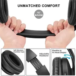 Бездротові складні навушники Zihnic Bluetooth Micro SD/TF - мініатюра 2