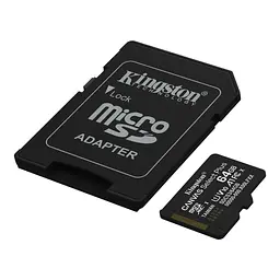 Карта пам'яті Kingston 64GB microSDXC class 10 UHS-I V10 A1 Canvas Select Plus (SDCS3/64GB) - мініатюра 2