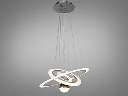 Підвісна LED-люстра з пультом та підсвічуванням 90 Вт Diasha 2327-600+400+200NEW HR - мініатюра 6