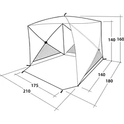 Намет пляжний Outwell Beach Shelter Compton Blue (111230) - мініатюра 6