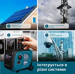 Konner & Sohnen Генератор постійного струму газобензиновий KS 48VGS-DC 3.3кВт 50-55В 60А електростартер 39кг - мініатюра 5