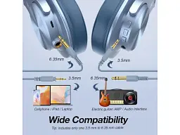 Навушники з мікрофоном OneOdio Fusion A70 Sky Blue - мініатюра 5