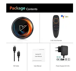 Смарт-ТВ-приставка Android SmartTV Box Vontar W2 ATV 4/64 Гб Голос 4K HDR - мініатюра 6