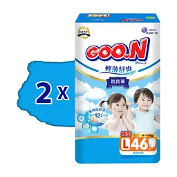 Підгузки GOO.N Slim & Comfortable Розмір 4 L 9-14 кг 46 шт (21001092) - мініатюра 2