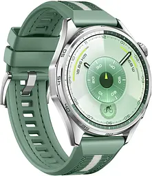 Смарт-годинник Huawei Watch GT 6 46mm Steel with Green Woven Strap (55020FTV) - мініатюра 5
