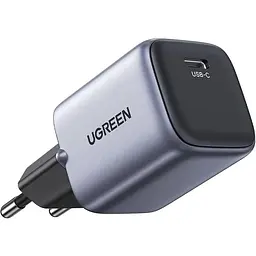 Зарядний пристрій 1xUSB 30W (USB-C) Gan PD Nexode Mini Сірий CD319 Ugreen (90666) - мініатюра 8